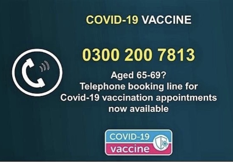 Book your COVID Vaccine if eligible. Call 0300 200 7813 Book your COVID Vaccine if eligible. Call 0300 200 7813